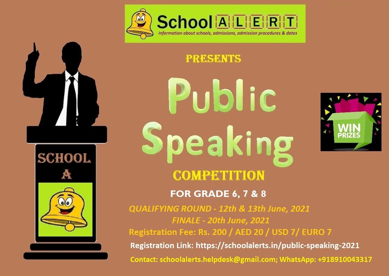 ONLINE PUBLIC SPEAKING COMPETITION Scholastic World Contests for